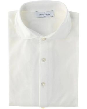 Gran Sasso Buttoned Cotton Shirt - White