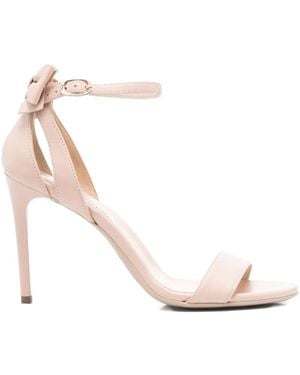 Nero Giardini 100 Mm Bow-Detail Stiletto Sandals - White