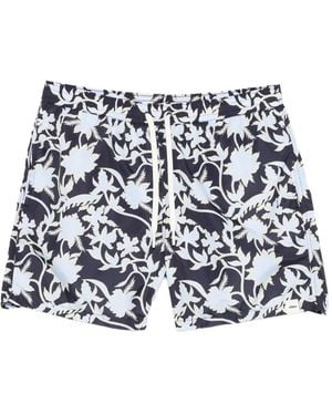 Altea Floral-Print Swim Shorts - White