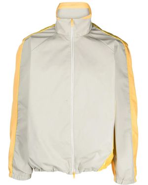 Robyn Lynch Colour-Block Zip-Fastening Jacket - Natural