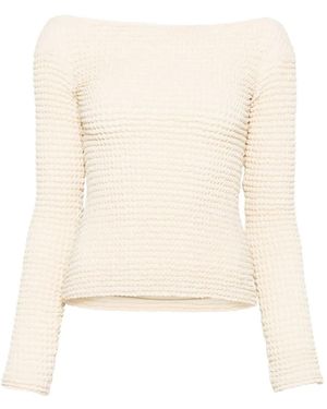 Nanushka Top con cuello esculpido - Neutro