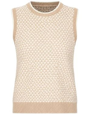Varley Jenson Geometric-Knit Sweater - Natural