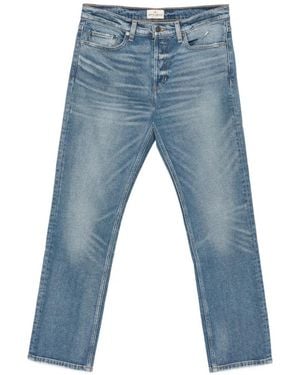 Antik Denim Distressed Straight-Leg Jeans - Blue