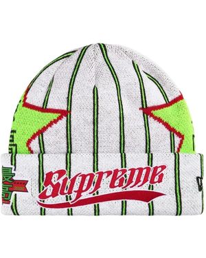 Supreme X New Era Beanie Mit Stern-Print - Grau