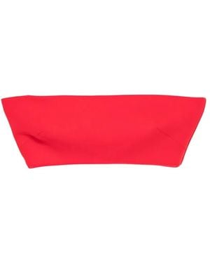 Maticevski Bonded Bandeau Blouse - Red