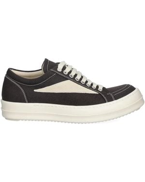 Rick Owens Vintage Sneaks Lace-Up Trainers - Black