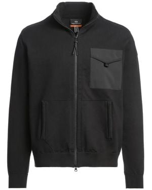 Parajumpers Cardigan Shetland À Poche Zippée - Black