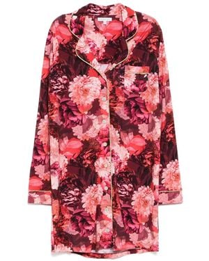 Johnny Was Chemise The Neena À Manches Longues - Rouge
