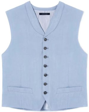 Giorgio Armani Shawl-Lapel Waistcoat - Blue