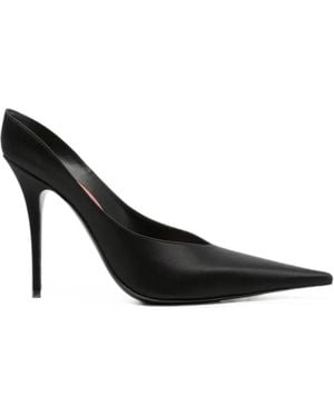 AMINA MUADDI Anok Satin Pumps - Black