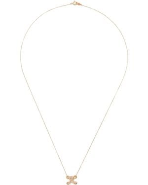 Charlotte Chesnais 18K Letter X Diamond Necklace - White