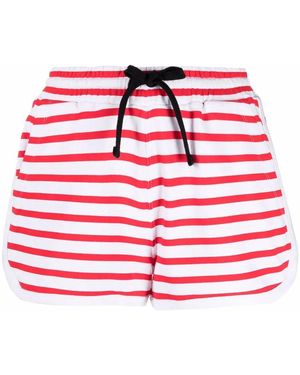 RED Valentino Drawstring-Waist Striped Shorts - Red