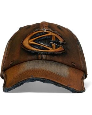 CAMPERLAB Distressed Logo Cap - Brown