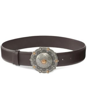 Pinko Embellished Buckle Belt - Grey