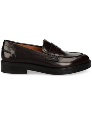 JONAK PARIS Mirna Polished-Finish Penny Loafers - Black