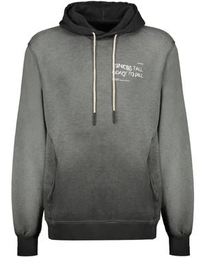 ISO.POETISM Graphic-Print Hoodie - Grey