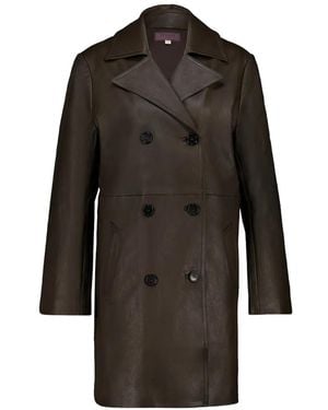 Stouls Lucia Leather Coat - Black