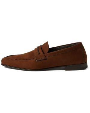 ZEGNA Leather Loafers - Brown
