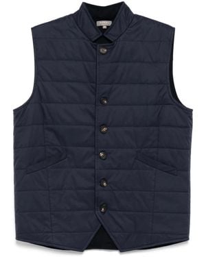 N.Peal Cashmere Salzburg Gilet Waistcoat - Blue