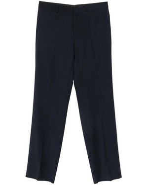 Manuel Ritz Wool Trousers - Blue