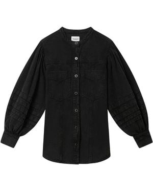 Isabel Marant Camicia Mileda Con Taschino - Nero