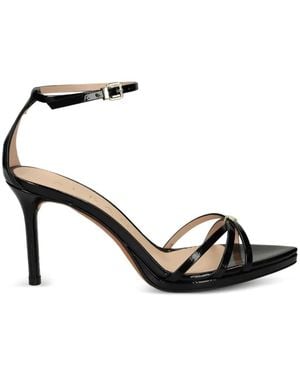 Albano Patent-Leather Sandals - Black