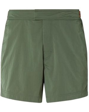 ZEGNA Road Brand Mark Swim Shorts - Green