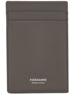 Ferragamo Logo-Detail Cardholder - Blue
