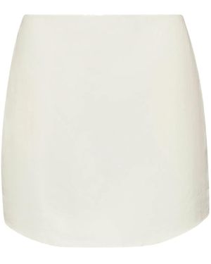 JW Anderson Curved Hem Mini Skirt - White