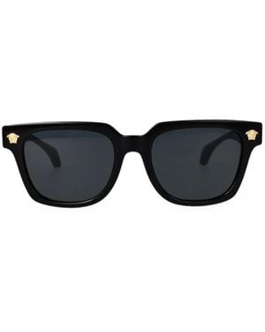 Versace Occhiali Da Sole Medusa Squadrati - Nero