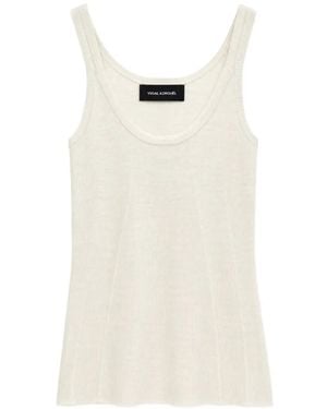 Yigal Azrouël Fine-Rib Tank Top - White