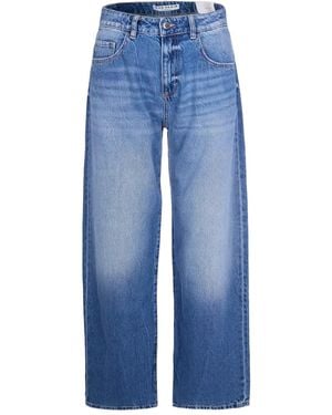 ICON DENIM Five-Pockets Cotton Jeans - Blue