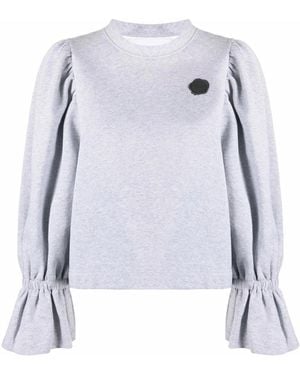Viktor & Rolf Puff-Sleeve Sweater - White