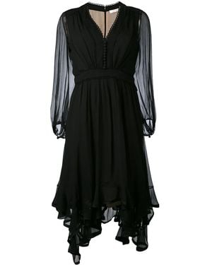 Chloé Handkerchief Hem Dress - Black