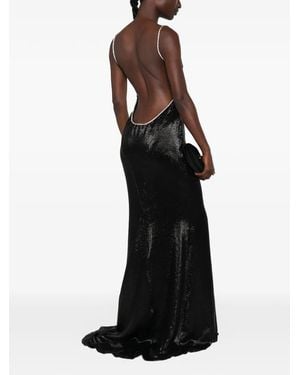 Tom Ford Crystal-Embellished Evening Maxi Dress - Black