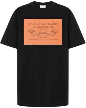 Moschino プリント Tシャツ - ブラック