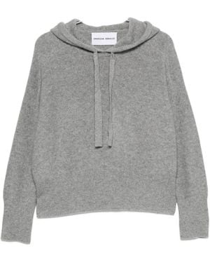 EMERSON RENALDI Hoodie À Lien De Resserrage - Gris