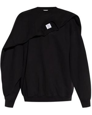 Vetements Felpa A Strati - Blu
