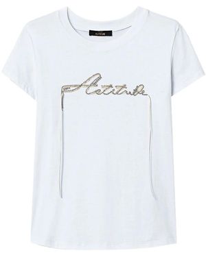 Twinset Logo-Embellished T-Shirt - White