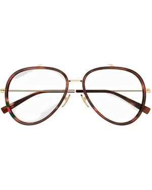 Gucci Gg1981S Double-Bridge Sunglasses - Brown