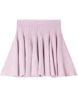 Sandro Rhinestone-Embellished Mini Skirt - Pink