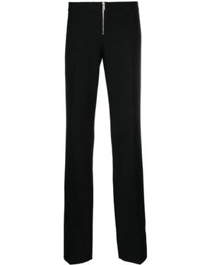 Stella McCartney Low-Rise Wool Slim Trousers - Black