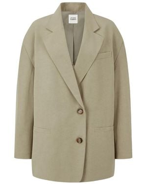 Studio Tomboy X Blazer Met Enkele Rij Knopen - Naturel