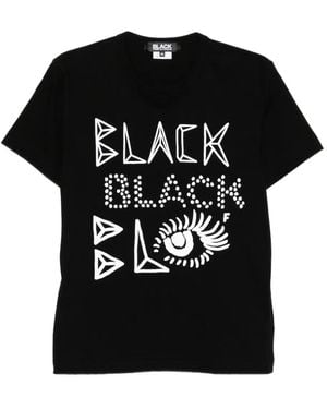 COMME DES GARÇON BLACK Printed T-Shirt - Black