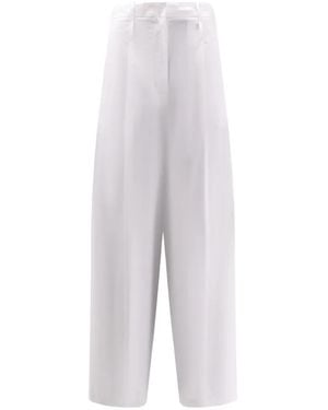 Alysi Wide-Leg Pants - White