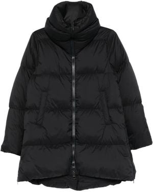 Herno Funnel-Neck Coat - Schwarz