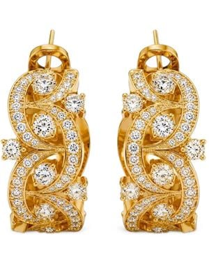 Loyal.e Paris Pendientes Étoiles Filantes Con Diamantes - Metálico