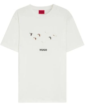 HUGO Polo Con Ricamo - Bianco