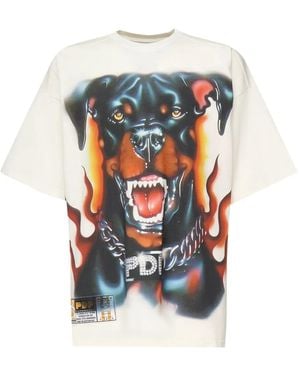PDF CHANNEL The Boy Rottweiler Print T-Shirt - White