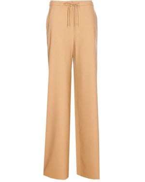 Max Mara Drawstring-Waist Trousers - Natural